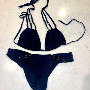 Black Beach Bunny Bikini Set size Small
